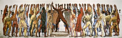 Enhällighet (Eden). Andra versionen av Hodler, Ferdinand (1853-1918). Olja på duk av Ferdinand Hodler