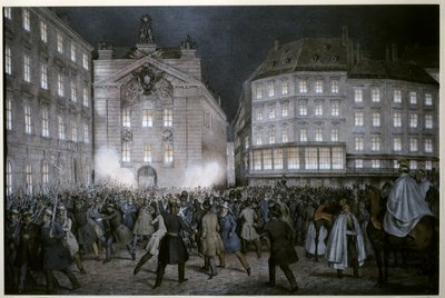 MARZREVOLUTION: Studenterna får armarna på tröskeln till den 13 mars av Ferdinand Hofbauer