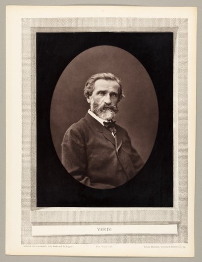 Giuseppe Verdi (italiensk kompositör, 1813-1901) av Ferdinand J. Mulnier
