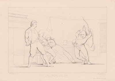En form har rusat bland dem från mörkret av Ferdinand Joubert, after George Elgar Hicks