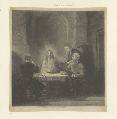 Maaltijd te Emmaus Samling av åttiofem originaltryck (serietitel) av Ferdinand Lehman
