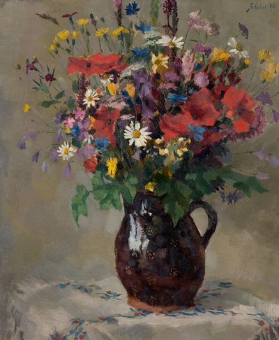 Ängsblommor i kanna av Ferdinand Matthias Zerlacher