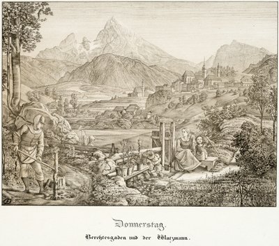 Torsdag: Berchtesgaden och Watzmann av Ferdinand Olivier