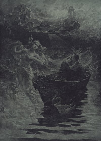 En dröm (gravyr) av Ferdinand Pacher