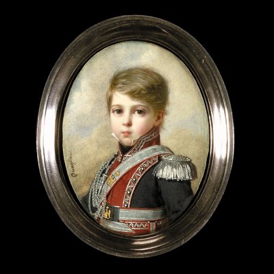 Porträtt av Napoleon-Andoche D"Abrantes som en ung pojke av Ferdinand Quaglia