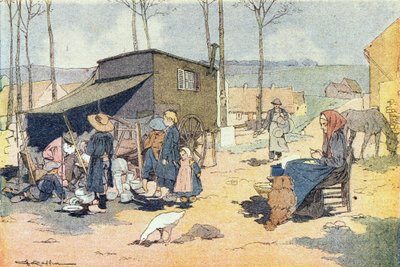 The retamer, i barndomens bildbok, ca 1900 (gravyr) av Ferdinand Raffin