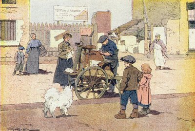 Shakern, i barndomens bildbok, ca 1900 (gravyr) av Ferdinand Raffin