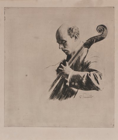 Pablo Casals Spelar av Ferdinand Schmutzer