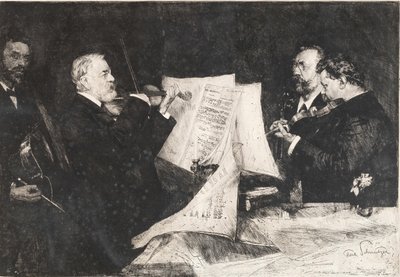 Joachimkvartetten, 1904. av Ferdinand Schmutzer