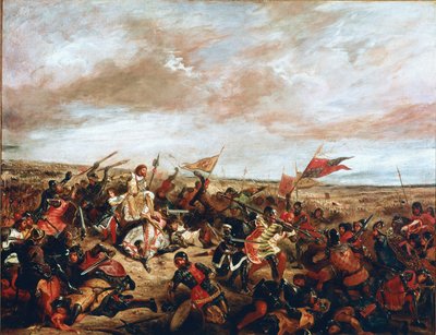 Slaget vid Poitiers den 19 september av Ferdinand Victor Eugene Delacroix