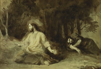 Kristus vid Oljeberget, 1826 av Ferdinand Victor Eugene Delacroix