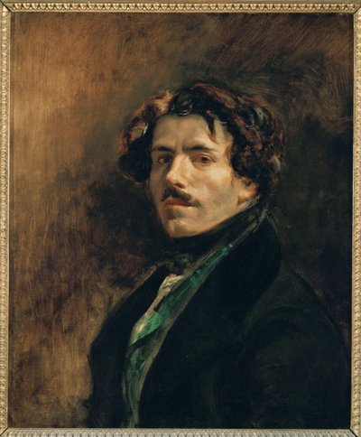 Delacroix, självporträtt... av Ferdinand Victor Eugene Delacroix
