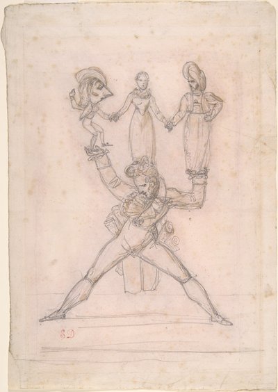 italienska teatern av Ferdinand Victor Eugene Delacroix