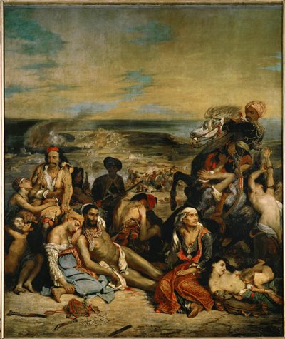Le Massacre de Scio - Massakern på Chios ... av Ferdinand Victor Eugene Delacroix