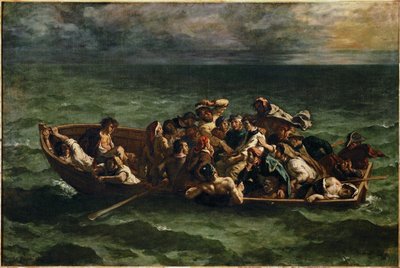 Le naufrage de Don Juan Don Juan skeppsbruten ... av Ferdinand Victor Eugene Delacroix