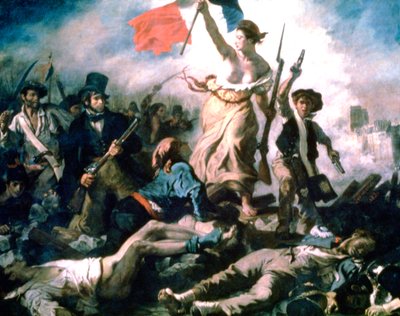 Liberty Leading the People, 1830 av Ferdinand Victor Eugene Delacroix