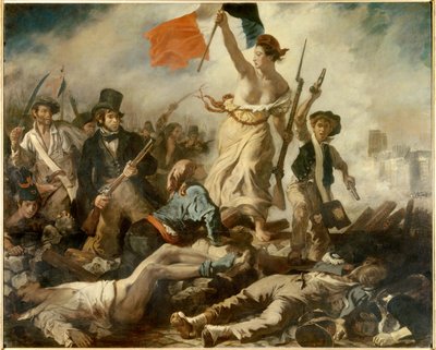 Friheten leder folket, den 28 juli av Ferdinand Victor Eugene Delacroix