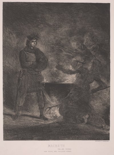 Macbeth (etsning) av Ferdinand Victor Eugene Delacroix