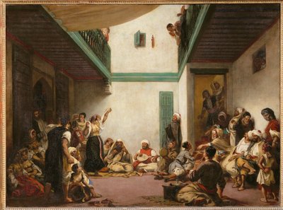 Judiskt bröllop i Marocko ... av Ferdinand Victor Eugene Delacroix