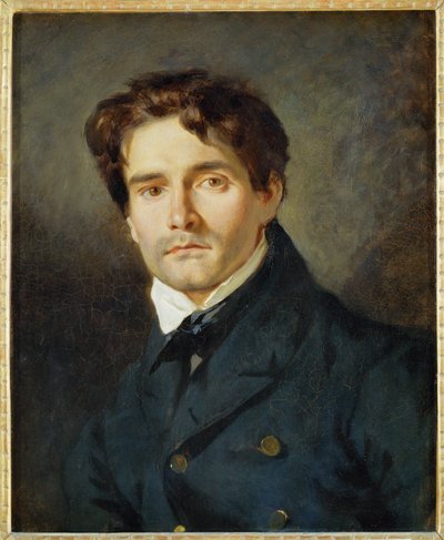 Porträtt Leon Riesener ... av Ferdinand Victor Eugene Delacroix