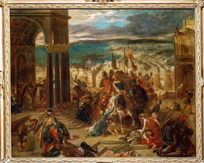 Korsfararnas erövring av Konstantinopel ... av Ferdinand Victor Eugene Delacroix