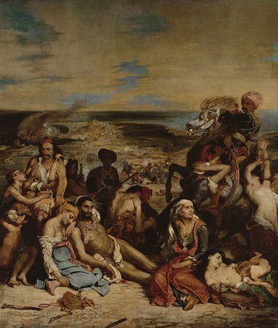 Scener från massakern i Chios, 1822 av Ferdinand Victor Eugene Delacroix