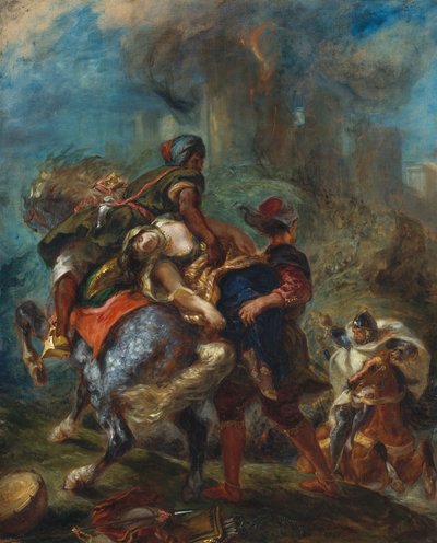 Bortförandet av Rebecca av Ferdinand Victor Eugene Delacroix