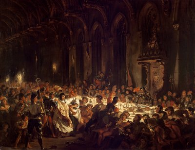 Mordet på biskopen av Liège av Ferdinand Victor Eugene Delacroix