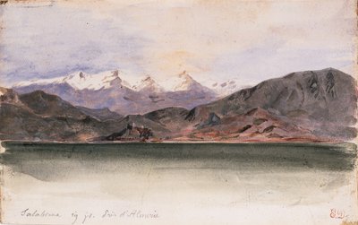 Spaniens kust vid Salabrina av Ferdinand Victor Eugene Delacroix