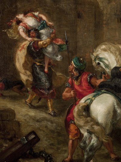 Våldtekten av Rebecca av Ferdinand Victor Eugene Delacroix