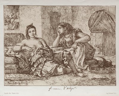 Kvinnor i Alger, 1833. av Ferdinand Victor Eugene Delacroix