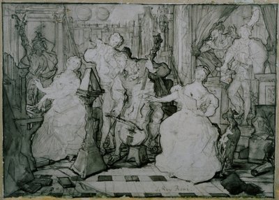 Roy René av Ferdinand Victor Eugene Delacroix