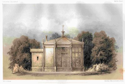 Berlin Schloss Glienicke kanariefågelhus av Ferdinand von Arnim