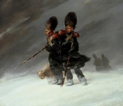 Grenadier i snön av Louis Ferdinand von Rayski