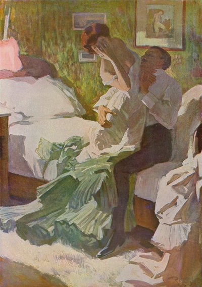 I karnevalens liv och rörelse (färg litho) av Ferdinand von Reznicek