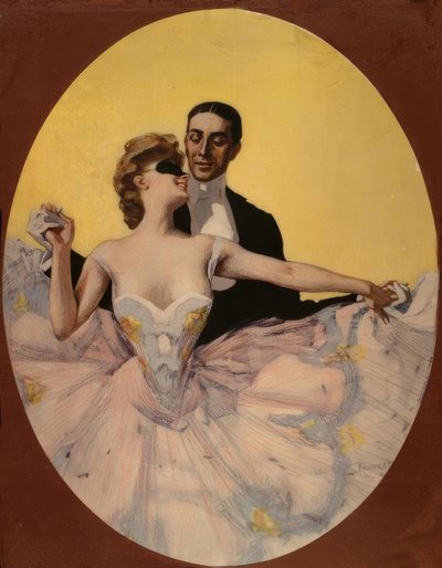 Dansande par av Ferdinand von Reznicek