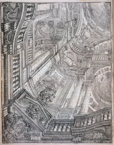 Illustration från "Civil Architecture" av Ferdinando Galli Bibiena