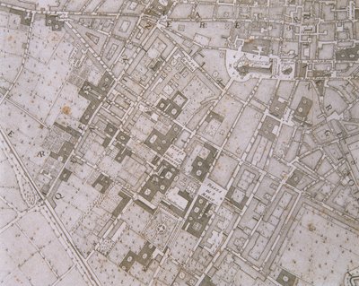 Karta över Florens, 1731 av Ferdinando Ruggeri