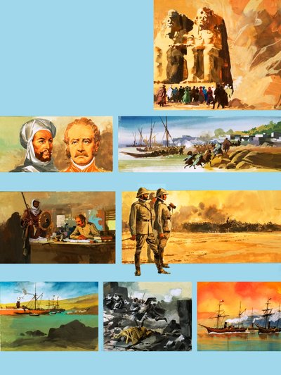 General Charles Gordon av Khartoum (gouache på papper) av Ferdinando Tacconi