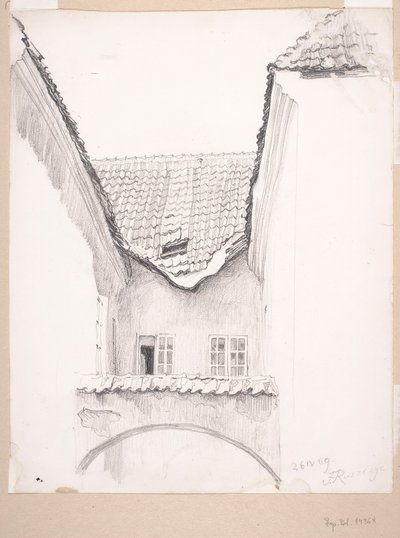 Fragment av en gård i Vilnius av Ferdynand Ruszczyc
