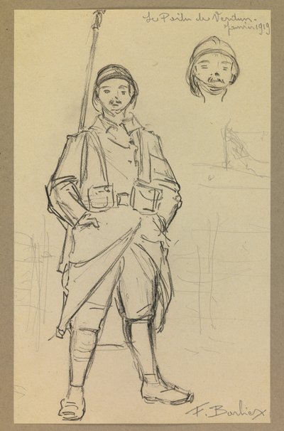 Poilu från Verdun av Fernand Barbier