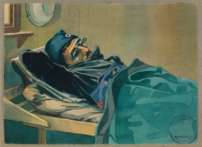 Porträtt av Brossard som återvänder hem, Gustrow av Fernand Barbier