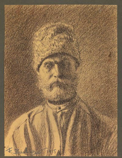 Porträtt av en rysk fånge av Fernand Barbier