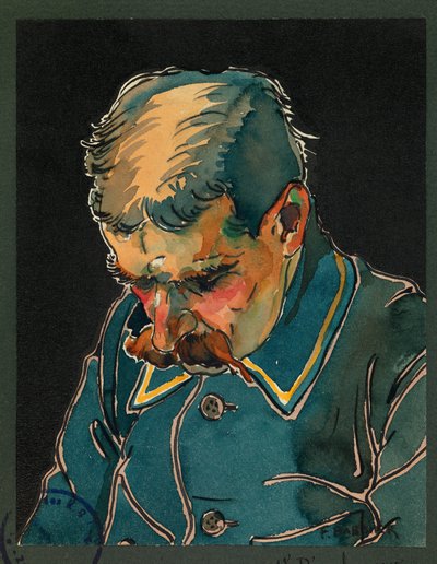 Fången Mar de Rance dirigerar lägerorkestern, Gustrow av Fernand Barbier
