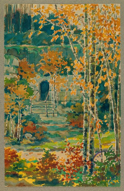 Stenbrotten i Soisson på vägen till Vailly av Fernand Barbier