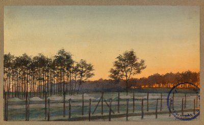Utsikt över Bois des Sapins av Fernand Barbier