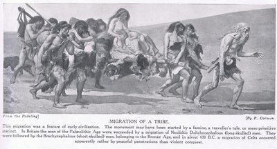 Migration av en stam, illustration från "Hutchinson