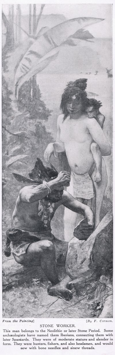 Stenarbetare, illustration från 