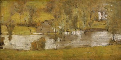 En Fosset; La Crue, 1881 av Fernand Khnopff