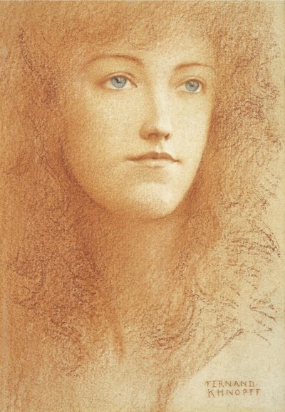 En ung engelsk kvinna av Fernand Khnopff